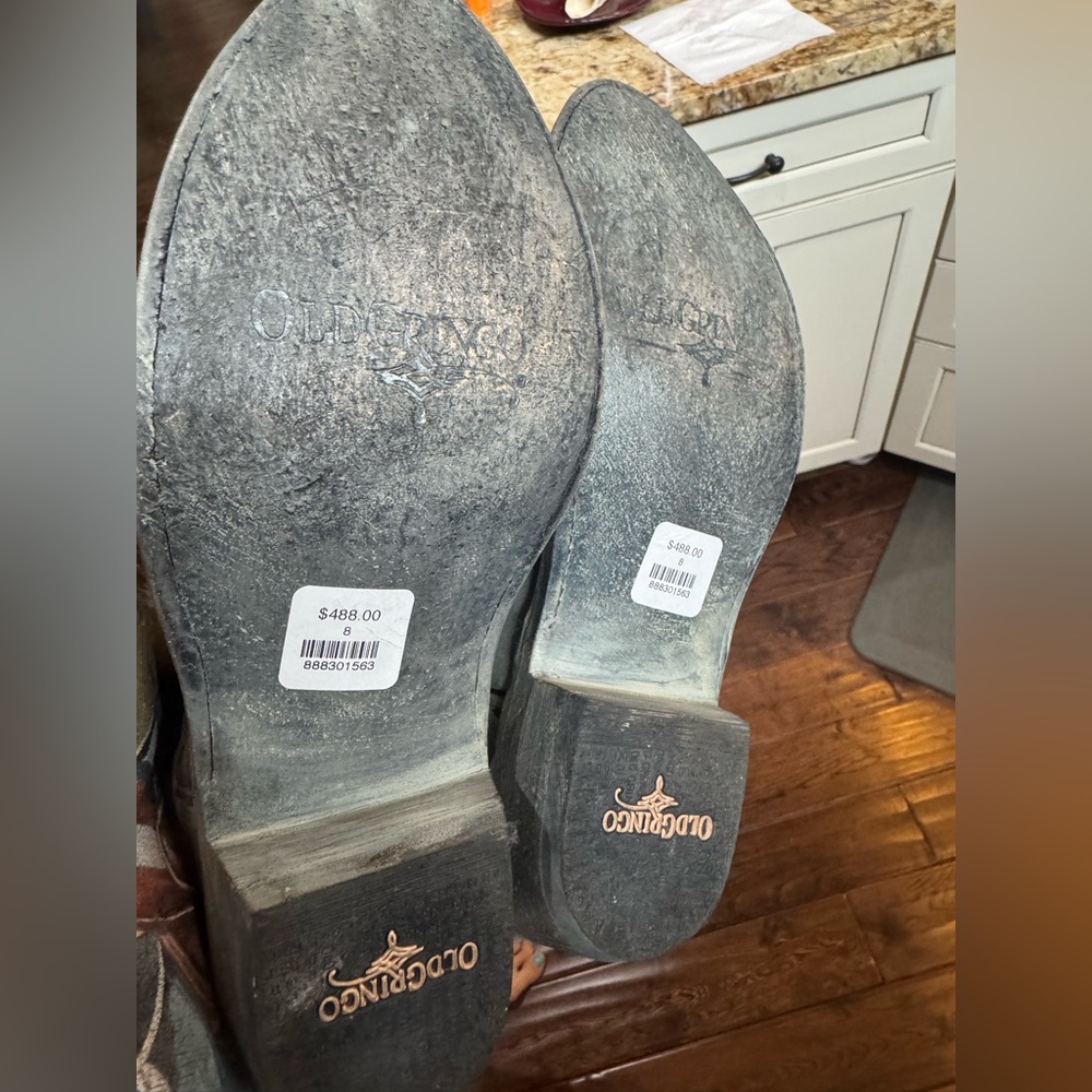 Gray Old Gringo Cowboy Boots - Picture 3 of 3